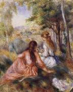 Pierre Renoir In the Meadow oil painting artist